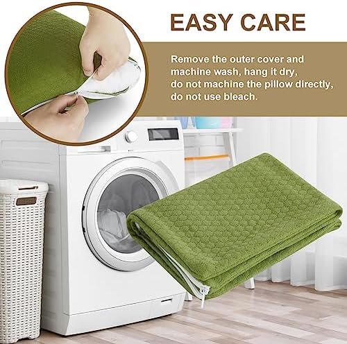 Ivellow Memory Foam Travel Pillow - Compact, Lightweight, Breathable & Hypoallergenic - Adults & Kids - Camping, Hiking, Travel - Avocado Green - Image 5