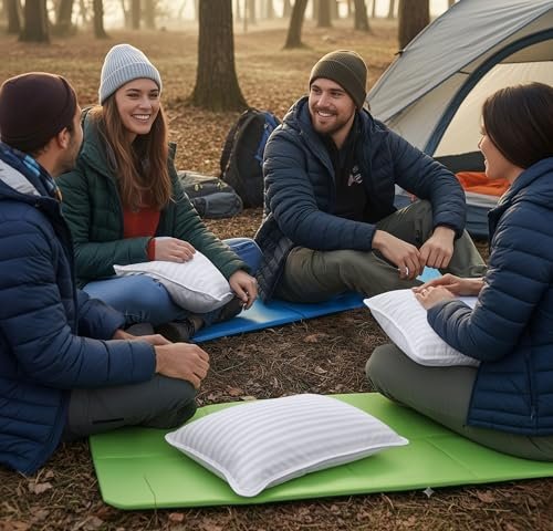 Utopia Bedding Travel Pillow for Airplane, Car and Toddlers (White, 2 Pack), Neck Support for Travelling, Down Alternative Filling, Compact Camping Pillow for Backpacking & Hiking (12x20) (2, 12x20) - Image 6