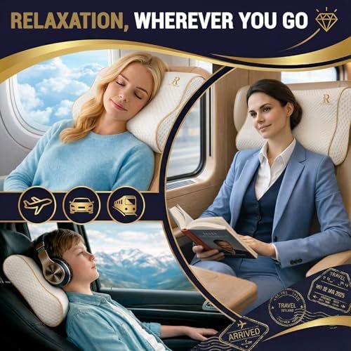 Royal Therapy Travel Memory Foam Cervical Pillow – Contour Pillow for Neck and Shoulder Pain - Image 6