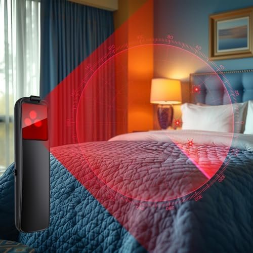 Upgraded Hidden Camera Detector - AI-Powered Anti-Spy Device, GPS Tracker & Bug Detector, Portable RF Signal Scanner for Hotels, Travel, Home & Office (Black) - Image 6