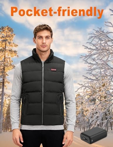 ๐ณ.๐ฐ๐ฉ/๐ฑ๐ฉ ๐ฎ๐ฌ๐ฌ๐ฌ๐ฌ๐บ๐๐ต Heated Vest Battery Pack, LED Display, Power Bank with USB/Type-C/DC 3.8 Output and LED Display, Portable Charger, Compatible with Heated Vests, Jackets, Pants - Image 7