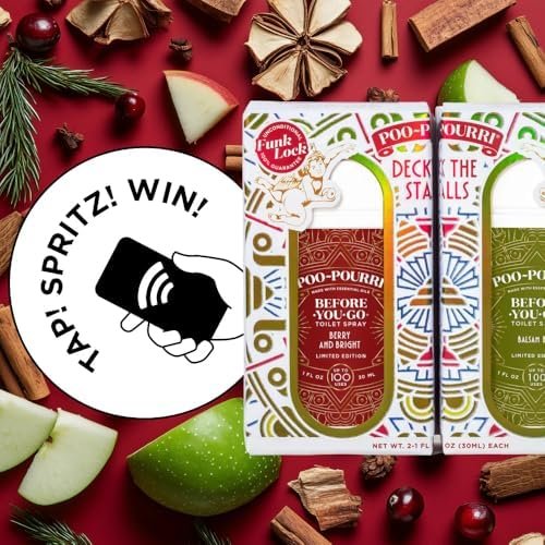 Poo-Pourri Deck The Stalls Tear Away Gift Set, Berry and Bright 1 Fl Oz Pocket Sprayer and Balsam Bum 1 Fl Oz Pocket Sprayer - Image 3