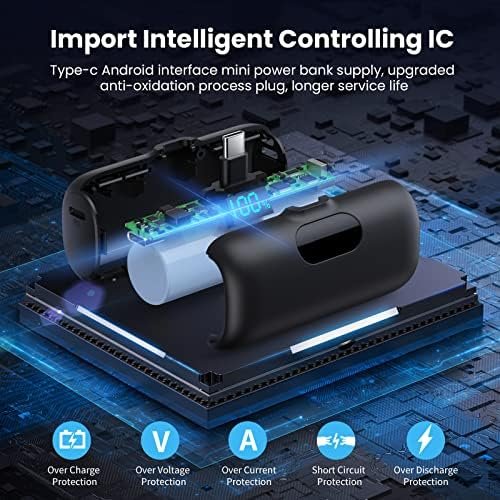 Mini Portable Charger Power Bank for iPhone 17/16/15 Series, 5000mAh PD USB C Cell Phone Portable Power,Travel Essentials Battery Pack for iPhone 17/17 Air/16/16 pro/15 Series/Android/Samsung Galaxy - Image 4