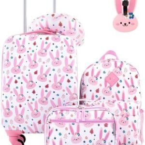 Travelers Club 5 Piece Kids' Luggage Set, Bunny