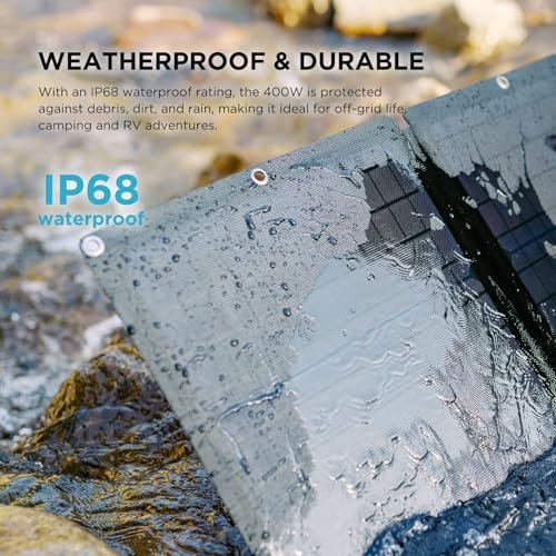 EF ECOFLOW Solar Generator 120V/3.6KWh DELTA Pro with 400W Portable Solar Panel, 23% High Efficiency, 5 AC Outlets, 3600W Portable Power Station for Home Backup Outdoors Camping RV Emergency - Image 4