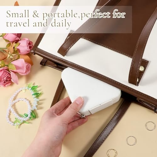 12 PCS Mini Travel Jewelry Case, Jewelry Box Small PU Leather Bridesmaid Proposal Boxes Portable for Storing Earrings, Rings, Necklaces and Wedding Bridesmaid Gift Boxes-White - Image 7