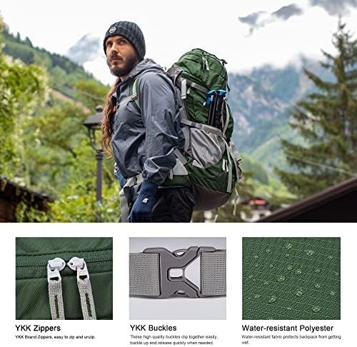 MOUNTAINTOP 70L Internal Frame Backpack Camping Backpacking Hiking Backpack for Men Women with Rain Cover - Image 3