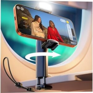 LISEN Cool Stuff Best Airplane Gadgets for Men 2026 Travel Essentials Phone Holder for Valentines Day Gifts Him Photographic Lighting Flash Tubes Idea Travel Gifts Accessories Cruise Essentials 2026