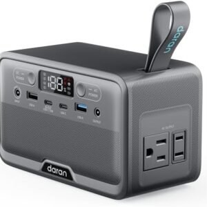 Portable Power Station 28,000mAh LiFePO4 Battery 100W(200W Peak) Solar Power Bank, Portable Charger Small Generator with AC Outlets & PD Fast Charging for Home/Laptop/Camping(Solar Panel Optional)