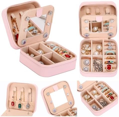 Small Travel Jewelry Case - Holder & Organizer, Personalized Birthday Gift for Teen Girls & Women - Image 4