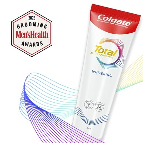 Colgate Total Active Prevention Travel Toothpaste, Whitening Toothpaste with Fluoride, Antibacterial, Mint, Clinically Proven Gum Health, Travel Size 1.4 oz - Image 3