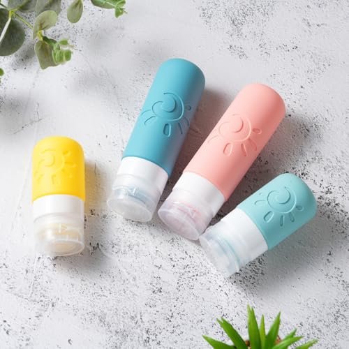 18 Pack travel Bottles for Toiletries, TSA Approved Silicone Travel Containers Leak Proof Refillable Travel Accessories for Shampoo Conditioner Lotion Body Wash(Multicolored B) - Image 4