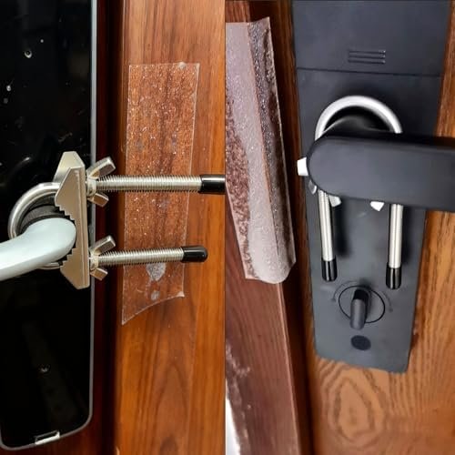 Portable Door Lock for Travel, Heavy Duty Security Lock for Outward Opening Doors, Adjustable Stainless Steel Safety Device for Hotel Room/Home/Apartmen - Image 9