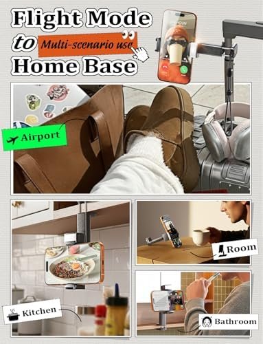 LISEN Cool Stuff Best Airplane Gadgets for Men 2026 Travel Essentials Phone Holder for Valentines Day Gifts Him Photographic Lighting Flash Tubes Idea Travel Gifts Accessories Cruise Essentials 2026 - Image 7