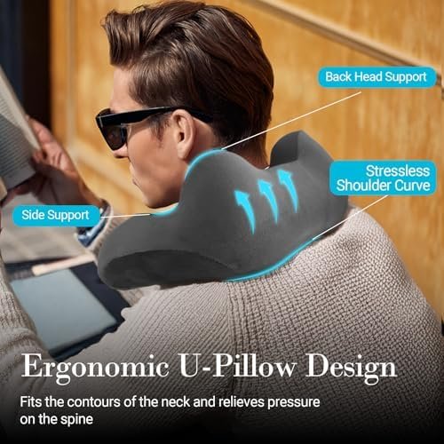 Neck Massager Pillow with Heat - FSA or HSA Eligible,Portable Shiatsu Neck Massage Pain Relief Deep Tissue,Heated Pillow for Travel,Office & Home,Ideal Gift for Her,Him - Image 3