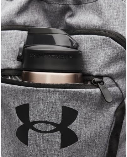 Under Armour Unisex Hustle Sackpack, (025) Castlerock/Black/Black, One Size Fits Most - Image 3