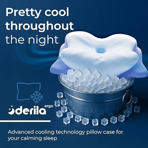Derila Ergo Cervical Neck Pillow for Sleeping Pillow Contour Memory Foam Pillows for Back, Side Sleeper Pillows 21.25 x 14.17 x 4.72 inches - Image 6