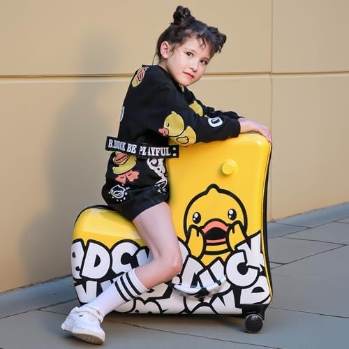 Kids Ride-On Suitcase 20", Toddler Luggage with Wheels - Cute Design, Safe for Little Ones, Ideal Birthday Gift for Children - Image 5