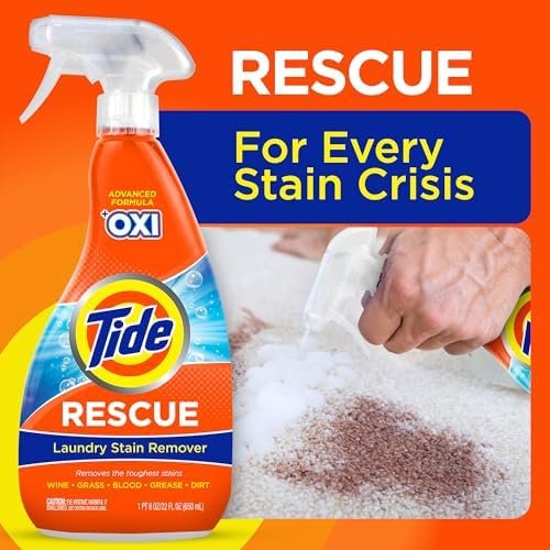 Tide Laundry Stain Remover Spray with Oxi, Travel Stain Remover for Clothes, Carpet, Upholstery, Pet Bedding, Stain Treater Spray for Tough Stains from Wine, Coffee, Grease, 3 Oz (Pack of 3) - Image 4