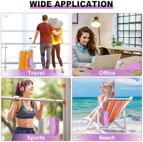 HUANLANG Portable Safe Lock Box with Combination Lock Mini Beach Travel Safe Waterproof Small Lockable Boxs with Removable Wire Rope Combination Lock Box for Dorm,Travel,Beach,Hotel,Car,Home,Office - Image 6