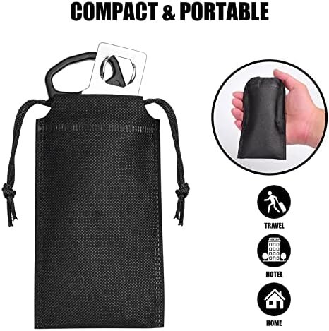 Portable Door Lock for Travel, Door Lock Self-Defense Security Device for Home, Apartment, Hotel, Living Motel, School Dorm, House for Open Inwards Door - Image 6