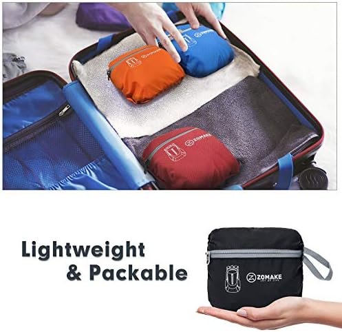 ZOMAKE Ultra Lightweight Packable Backpack 25L, Foldable Hiking Backpacks Water Resistant Small Folding Daypack for Travel(Black) - Image 5
