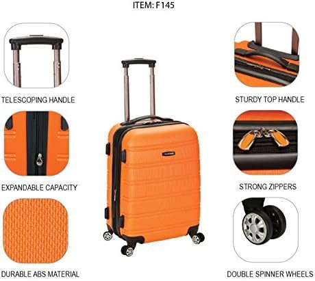 Rockland Melbourne Hardside Expandable Spinner Wheel Luggage, Mint, Carry-On 20-Inch - Image 9
