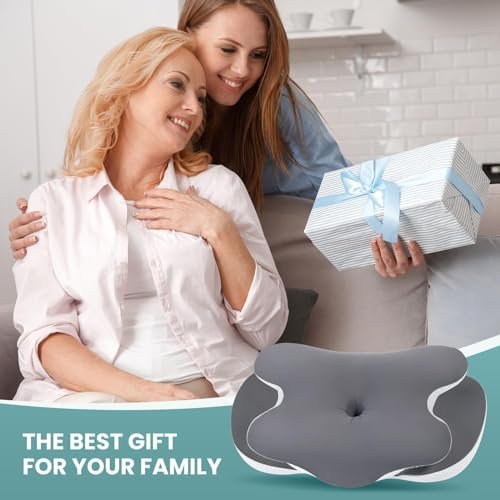 A-Pce Cervical Neck Pillow, Ergonomic Memory Foam Pillows for Neck Pain Relief with Breathable Pillowcase, Adjustable Contour Neck Support Pillow for Side Back Stomach Sleepers, Odorless - Image 4