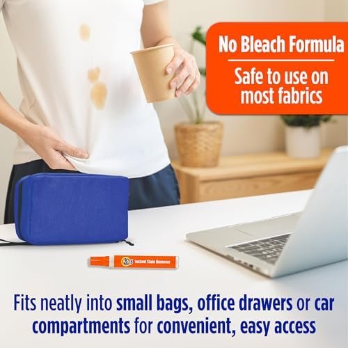 Tide Stain Remover for Clothes, Tide To Go Pen, Instant Stain Remover Pen & Spot Cleaner, Portable & Travel-Friendly, Works on Food & Drink Stains, Fits in Purses & Bags, 3 Count (Pack of 1) - Image 4