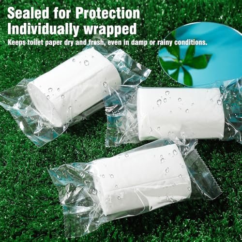 Travel Toilet Paper 6 Rolls – Coreless & Individually Wrapped, Compact Packable Tissue for Camping, RV, Hiking, Outdoor Trips, Waterproof Portable Bathroom Tissue (6) - Image 5