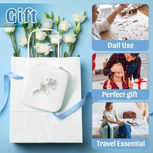 K1tpde Zodiac Travel Jewelry Case for Women, Small Organizer Box for Ring Earring Pendant Necklace Bracelet, Birthday Gifts for Mom, Lover, Sagittarius - Image 5