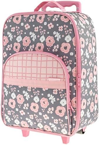 Stephen Joseph Kids' Luggage, Charcoal Flower