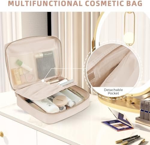 BAGAIL 8 Set Packing Cubes Luggage Packing Organizers for Travel Accessories-Cream - Image 7