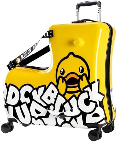 Kids Ride-On Suitcase 20", Toddler Luggage with Wheels - Cute Design, Safe for Little Ones, Ideal Birthday Gift for Children