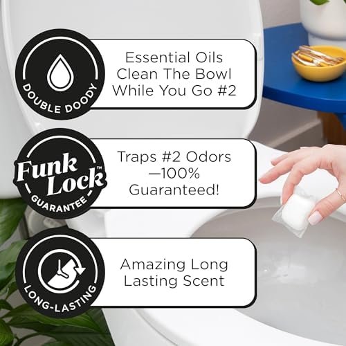 Poo-Pourri Before-You-Go 2-in-1 Toilet Potty Pods, Original Citrus, 20 Ct, Bathroom Odor Deodorizer and Toilet Cleaner with Essential Oils, Lemon, Bergamot and Lemongrass Scent - Image 3