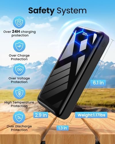 Power Bank 50000mAh 22.5W Fast Charging Portable Charger, USB C Quick Charge with 3 Outputs & 2 Inputs, LED Display, Huge Capacity External Cell Phone Battery Pack for iPhone, Samsung, iPad - Image 5