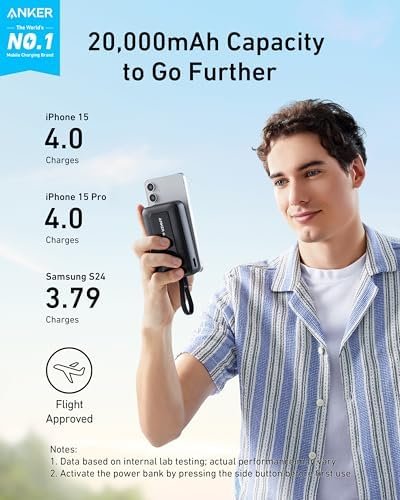 Anker Zolo Power Bank (2025 Upgraded Version), 20,000mAh 30W High-Speed Portable Charger with Built-in USB-C Cable, Battery Pack for iPhone 17/16 / 15 Series, Galaxy, and More - Image 2