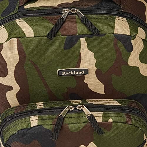 Rockland Double Handle Rolling Backpack, CAMO, 17-Inch - Image 5