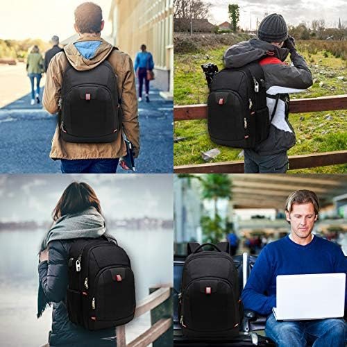 Della Gao Laptop Backpack for Men, Large Anti-Theft Business Travel Backpack with USB Charging Port, Water Resistant College Computer Bag for Men/Women for 17 Inch Laptop and Notebook - Image 6