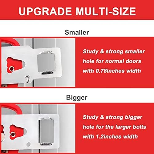 Portable Door Lock-2 Pack Solid Heavy Duty Extra Lock for Additional Privacy and Safety in Hotel,Apartment,and Prevent Unauthorized Entry in Traveling, AirBNB, Apartment and College - Image 2