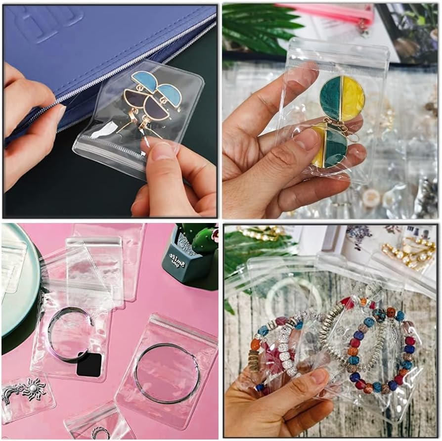 Travel Jewelry Organizer Case Transparent Jewelry Storage Book Binder Bag for Earrings, Rings, Necklace, Bracelet (White-Clear Window) - Image 5