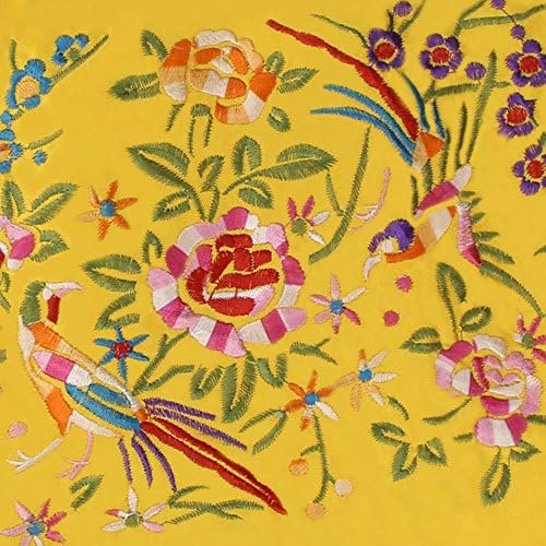 Yellow Multi-Use Silk Jewelry Organizer Roll – Vintage Embroidery Case for Travel/Daily/Events Foldable Zippered Pouch for Rings & Necklaces | Luxury Compact Gift. - Image 4