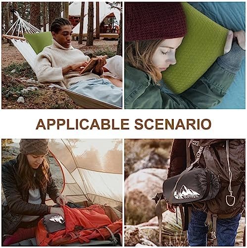 Ivellow Memory Foam Travel Pillow - Compact, Lightweight, Breathable & Hypoallergenic - Adults & Kids - Camping, Hiking, Travel - Avocado Green - Image 6