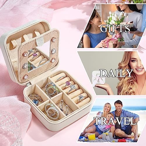 Parima Travel Jewelry Case - White Gift for Female Friends and Bridesmaids - Self Care, Birthday and Bride Gifts - Image 7