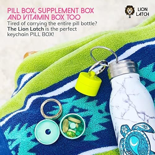 Lion Latch Travel Jewelry Box Case, Ring Holder on Shark Tank - Ring Holder for Women Girls with Keychain, Small Jewelry Organizer Boxes, Portable Ring Keeper Key Chain, Jewelry Storage Case - Image 6